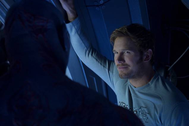 Peter Quill (Chris Pratt) em cenas do filme Guardiões da Galáxia 2 Peter Quill (Chris Pratt) em cenas do filme Guardiões da Galáxia 2