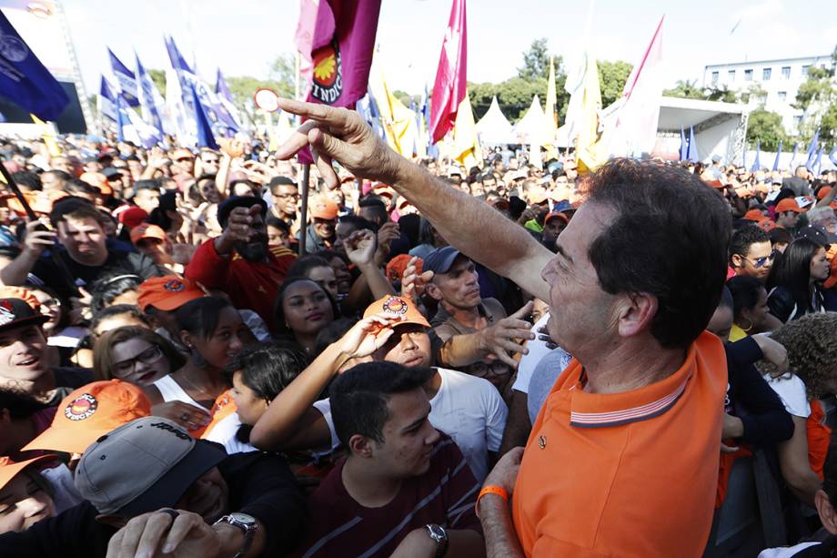 O deputado federal Paulinho da Força participa de evento do Dia Internacional do Trabalho, promovido pela Força Sindical, em São Paulo