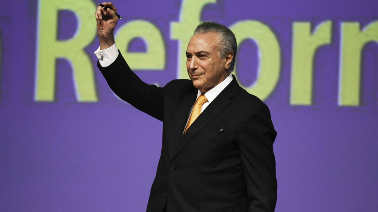 O Presidente Michel Temer