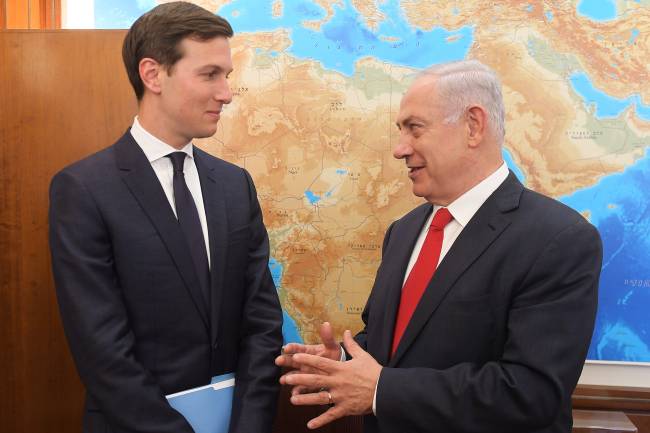 Benjamin Netanyahu e Jared Kushner Benjamin Netanyahu e Jared Kushner