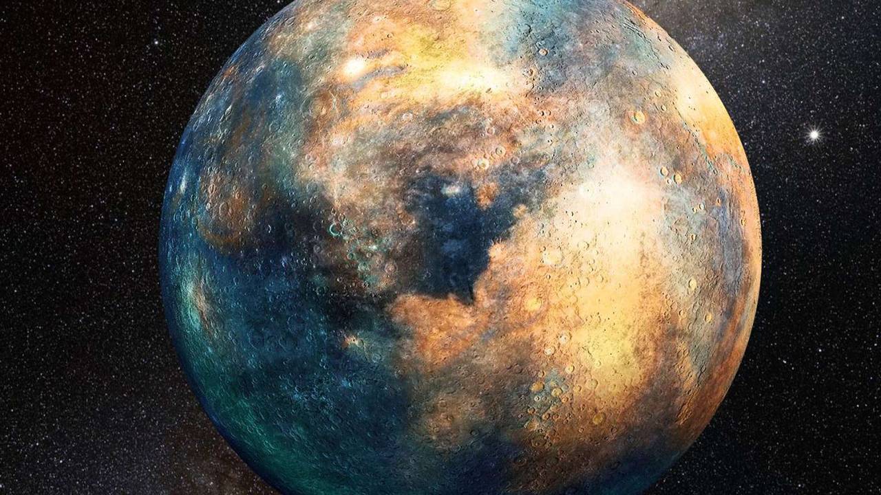 Ilustração do possível planeta 10