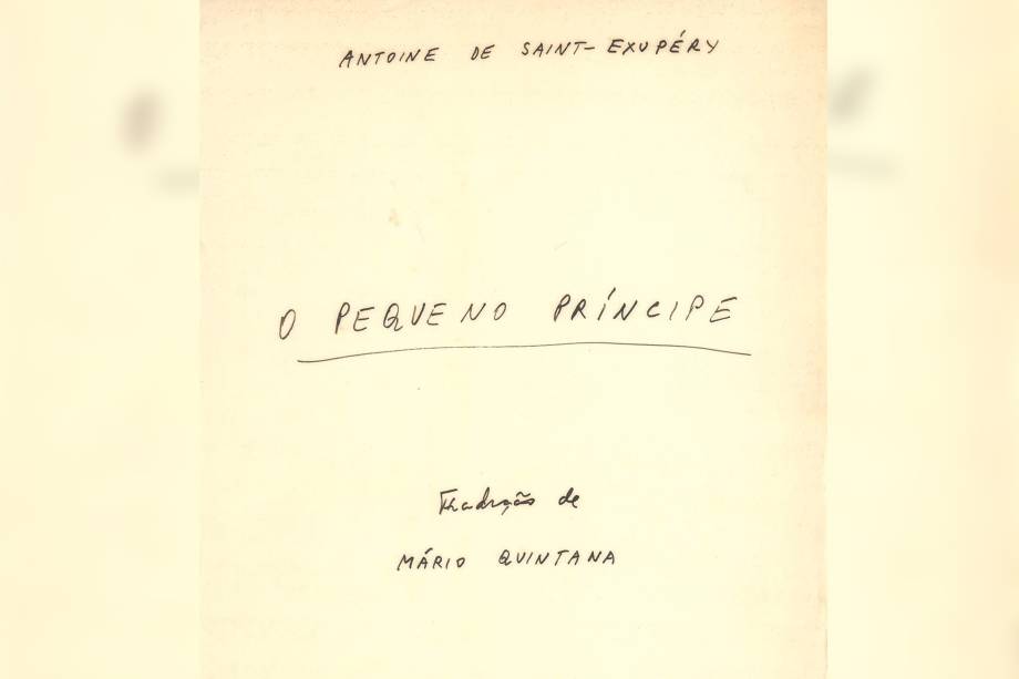 Pequeno Príncipe - Tradução Mário Quintana