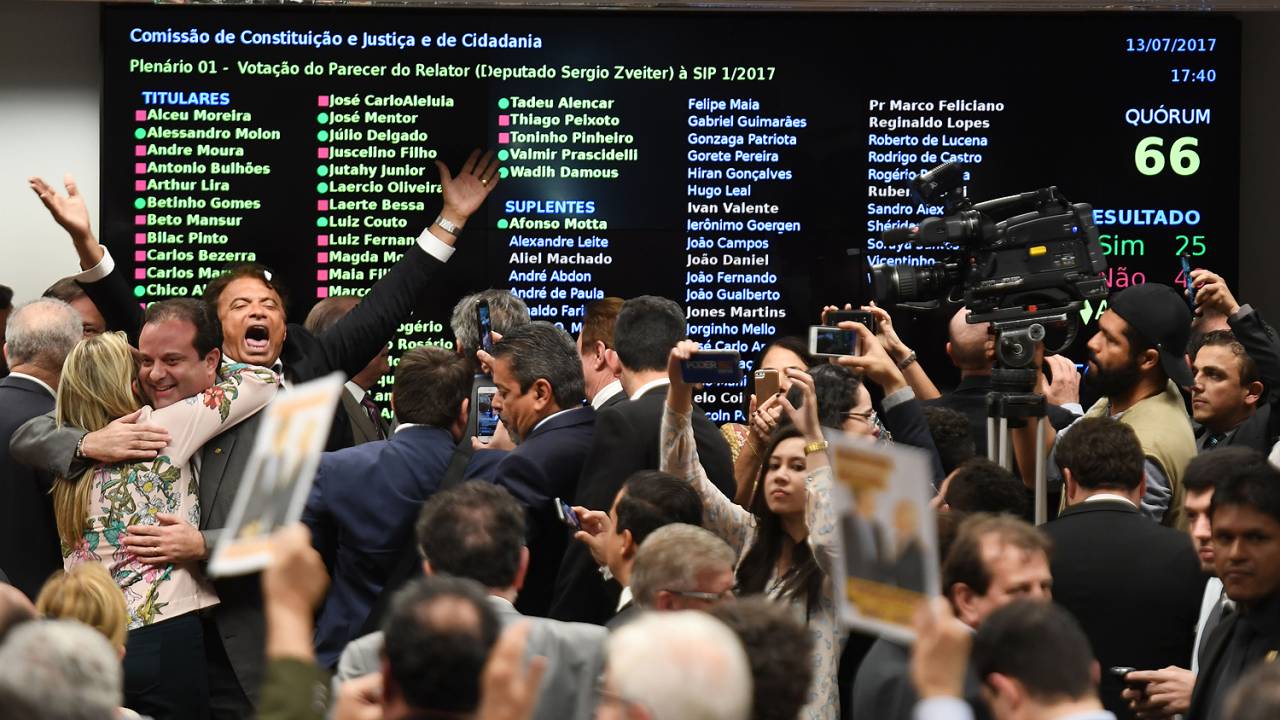Votação da denúncia contra Temer na CCJ da Câmara dos Deputados - 13/07/2017