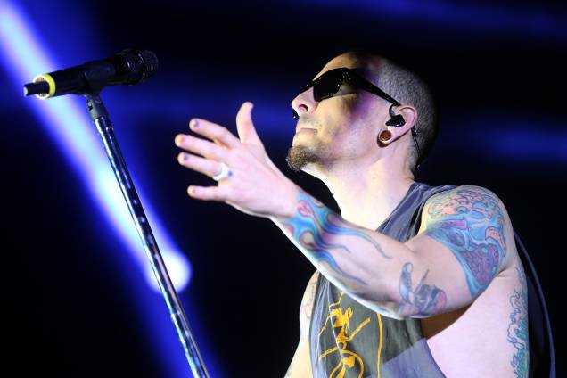 Chester Bennington - Show da banda Linkin Park no Maximus Festival 2017, realizado no Autódromo de Interlagos, na zona sul de São Paulo - 13/05/2017 Chester Bennington - Show da banda Linkin Park no Maximus Festival 2017, realizado no Autódromo de Interlagos, na zona sul de São Paulo - 13/05/2017