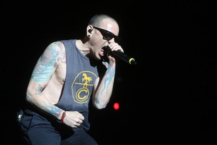 Chester Bennington - Show da banda Linkin Park no Maximus Festival 2017, realizado no Autódromo de Interlagos, na zona sul de São Paulo - 13/05/2017