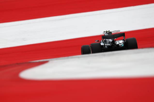 Valtteri Bottas, da Mercedes, durante o GP da Áustria Valtteri Bottas, da Mercedes, durante o GP da Áustria
