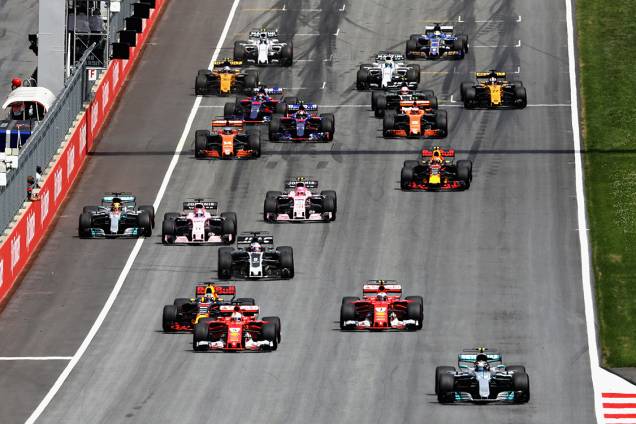 Largada durante o Grand Prix da Áustria Largada durante o Grand Prix da Áustria