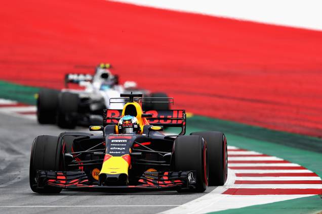 Daniel Ricciardo, da Red Bull Racing, durante o GP da Áustria Daniel Ricciardo, da Red Bull Racing, durante o GP da Áustria