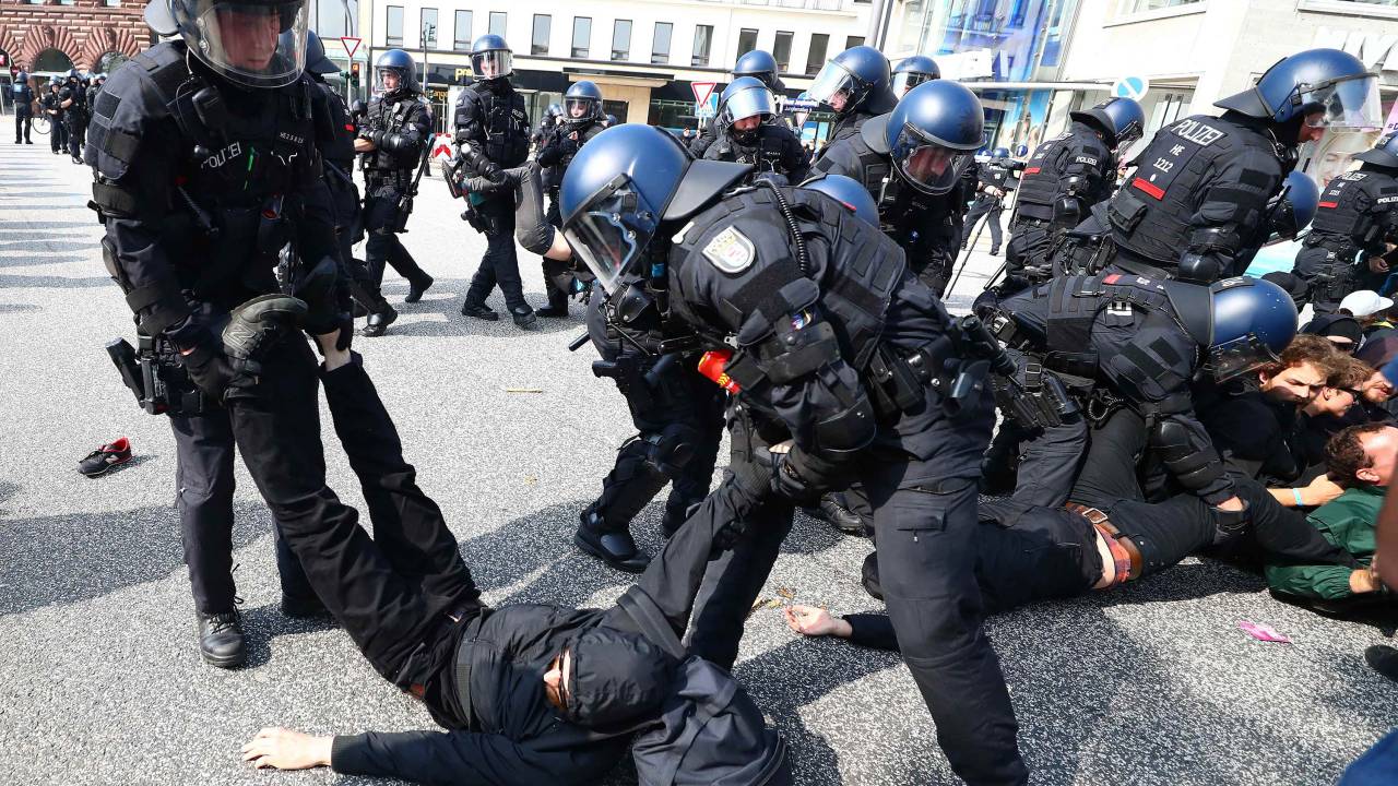 Protestos contra conferência do G20