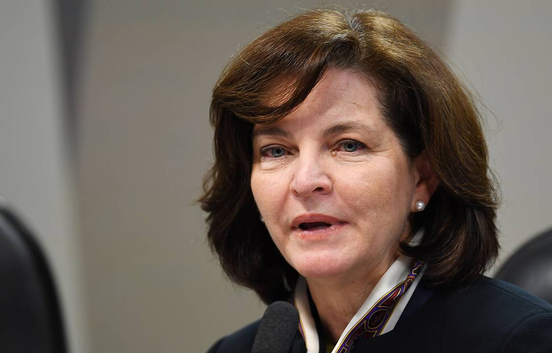 Raquel Dodge, Procuradora-Geral da República indicada pelo Presidente Michel Temer, durante comissão da CCJ em Brasília