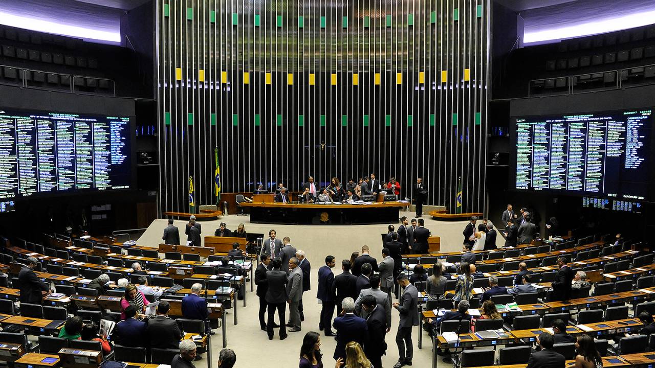 Sessão plenária da Câmara dos Deputados