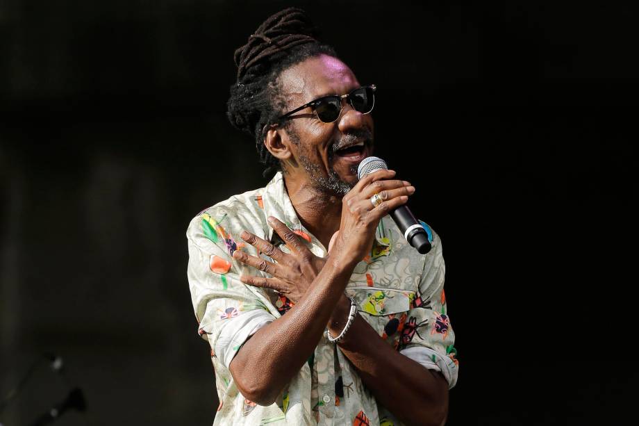 O cantor Luiz Melodia durante a Virada Cultural 2014 no Palco Julio Prestes O cantor Luiz Melodia durante a Virada Cultural 2014 no Palco Julio Prestes