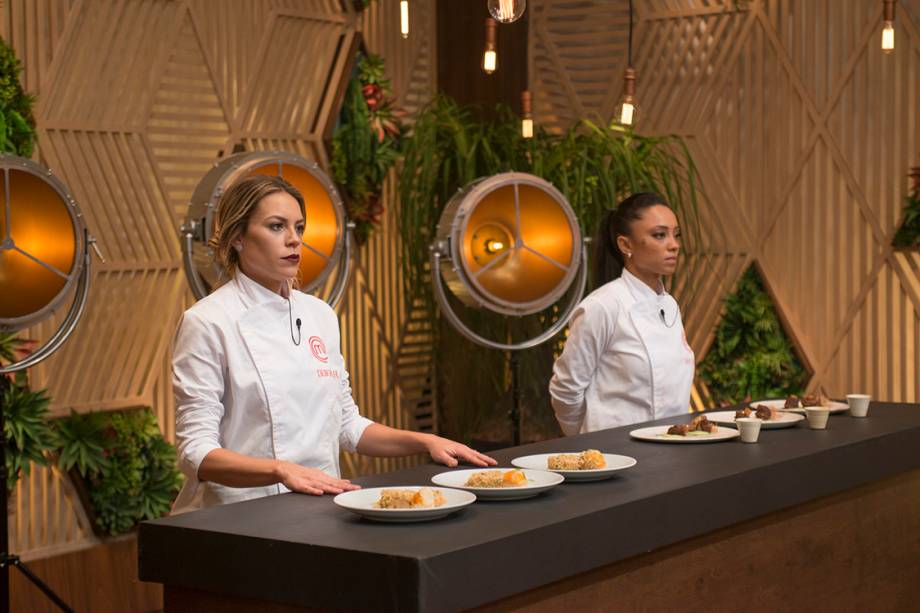 Deborah e Michele durante a final do MasterChef