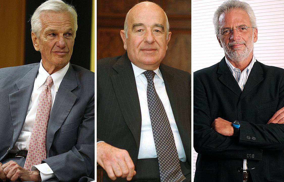 Montagem - Jorge Paulo Lemann, Joseph Safra e Marcel Telles