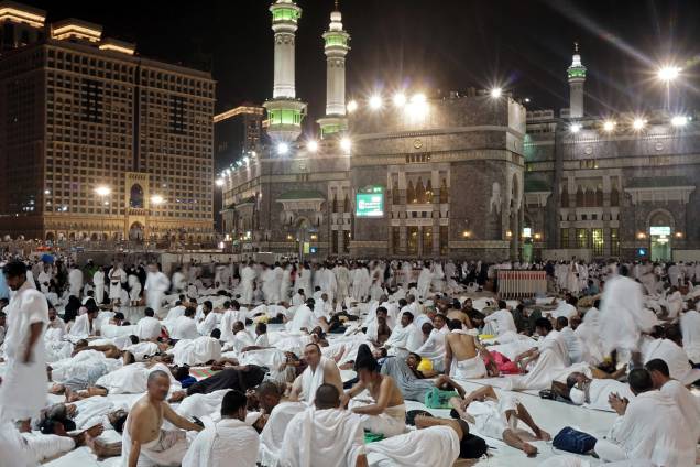 Peregrinos muçulmanos se reúnem na cidade sagrada de Meca para o início da peregrinação anual do Hajj na Arábia Saudita - 30/08/2017 Peregrinos muçulmanos se reúnem na cidade sagrada de Meca para o início da peregrinação anual do Hajj na Arábia Saudita - 30/08/2017