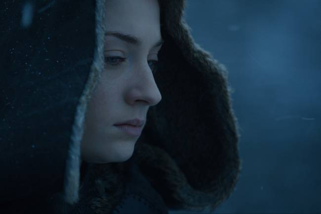 Sansa (Sophie Turner) no último episódio da 7ª temporada de 'Game of Thrones'