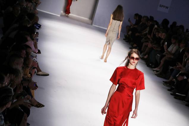 Desfile da Osklen durante a São Paulo Fashion Week N44, na Bienal Desfile da Osklen durante a São Paulo Fashion Week N44, na Bienal