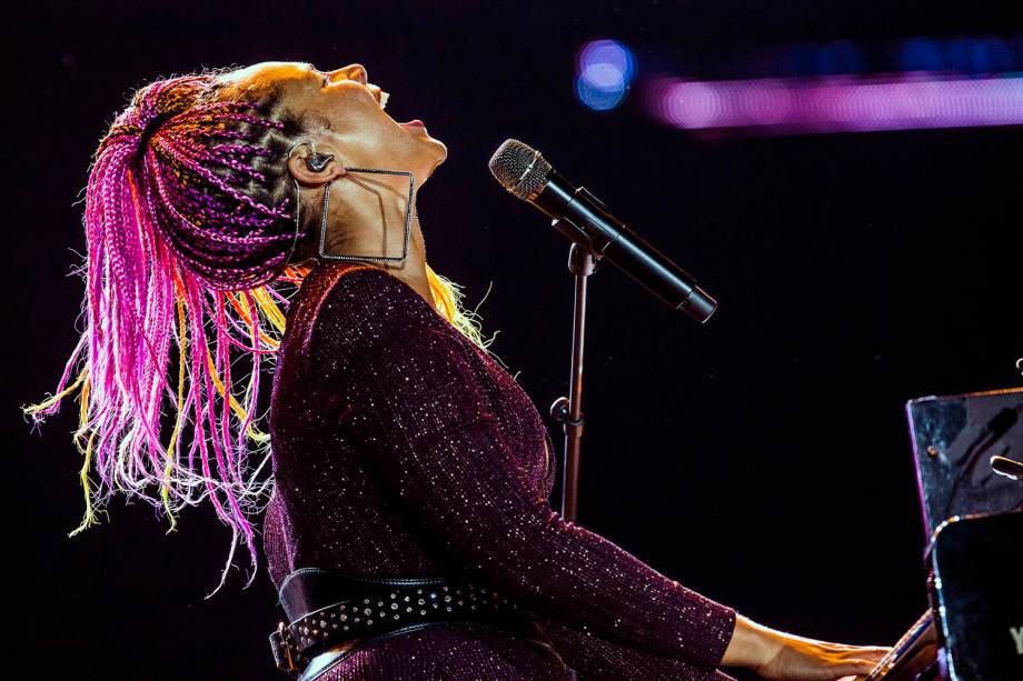 Alicia Keys no terceiro dia da sétima edição do Rock In Rio realizada no Parque Olímpico do Rio de Janeiro, RJ - 17/09/2017