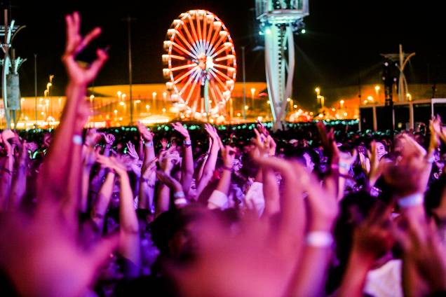 Banda Skank com o vocalista Samuel Rosa no Palco Mundo durante segundo dia de shows do Rock In Rio 2017, no Parque Olímpico, na Barra da Tijuca, zona oeste do Rio de Janeiro (RJ) - 16/09/2019 Banda Skank com o vocalista Samuel Rosa no Palco Mundo durante segundo dia de shows do Rock In Rio 2017, no Parque Olímpico, na Barra da Tijuca, zona oeste do Rio de Janeiro (RJ) - 16/09/2019