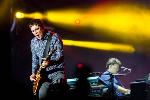 Banda Skank com o vocalista Samuel Rosa no Palco Mundo durante segundo dia de shows do Rock In Rio 2017, no Parque Olímpico, na Barra da Tijuca, zona oeste do Rio de Janeiro (RJ) - 16/09/2019 Banda Skank com o vocalista Samuel Rosa no Palco Mundo durante segundo dia de shows do Rock In Rio 2017, no Parque Olímpico, na Barra da Tijuca, zona oeste do Rio de Janeiro (RJ) - 16/09/2019