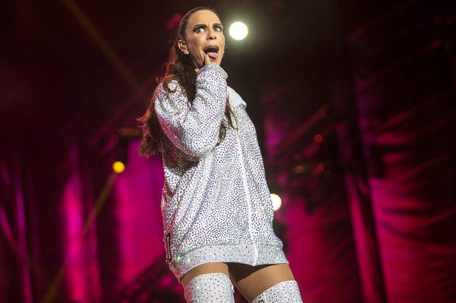 A cantora Ivete Sangalo se apresenta no primeiro dia de Rock in Rio