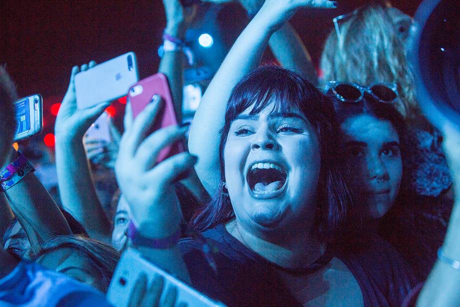 Público durante o show do cantor canadense Shawn Mendes, de 19 anos, no segundo dia de shows do Rock In Rio 2017, no Parque Olímpico, na Barra da Tijuca, zona oeste do Rio de Janeiro (RJ) - 16/09/2019