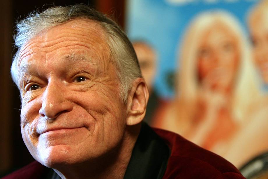 O fundador da revista Playboy, Hugh Hefner - 11/01/2007