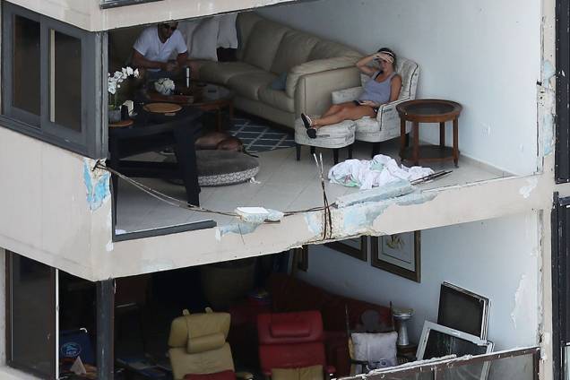 Apartamentos são vistos sem janela após serem arrancadas pelo furacão Maria, em San Juan, Porto Rico Apartamentos são vistos sem janela após serem arrancadas pelo furacão Maria, em San Juan, Porto Rico