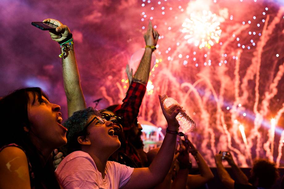 Público durante a 7ª edição do Rock in Rio, no Parque Olímpico, na capital fluminense - 21/09/2017