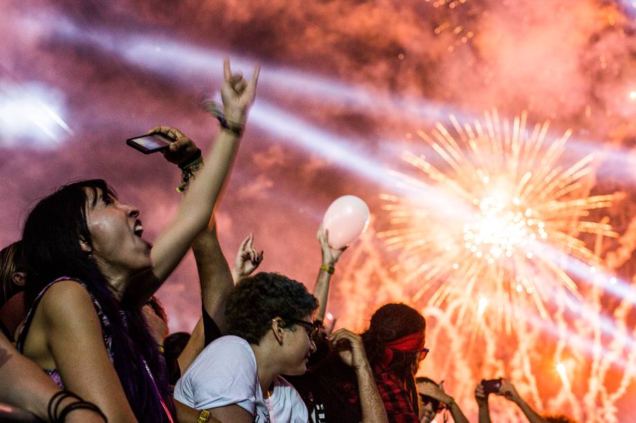 Público durante a 7ª edição do Rock in Rio, no Parque Olímpico, na capital fluminense - 21/09/2017