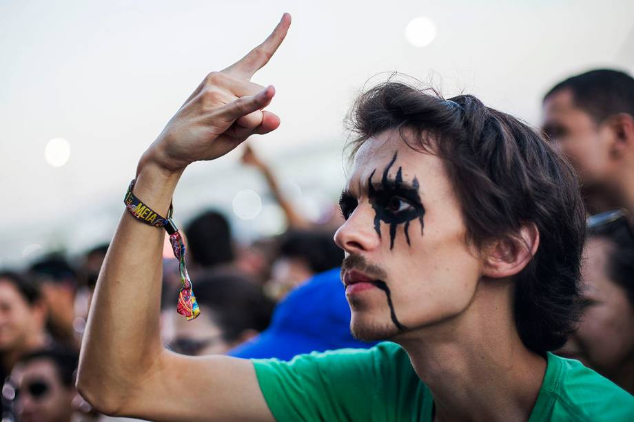 Público durante a sétima edição do Rock In Rio realizada no Parque Olímpico do Rio de Janeiro, RJ - 21/09/2017