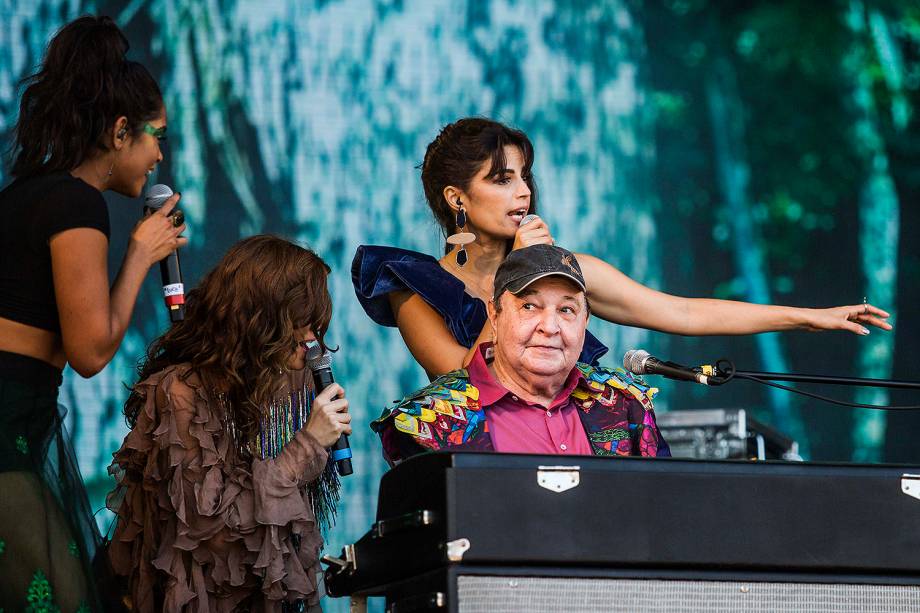 Lucy Alves, Emanuele Araújo, Tie e Mariana Aydar fazem homenagem para João Donato, no segundo dia do Rock in Rio no Parque Olímpico no Rio de Janeiro - 16/09/2017