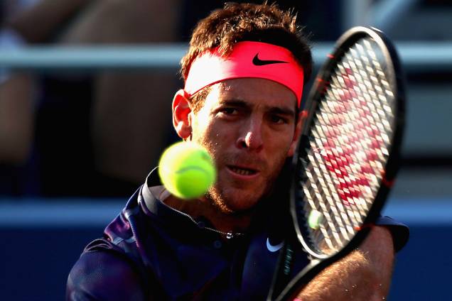O argentino Juan Martin del Potro durante partida contra o austríaco Dominic Thiem, no US Open, em Nova York O argentino Juan Martin del Potro durante partida contra o austríaco Dominic Thiem, no US Open, em Nova York