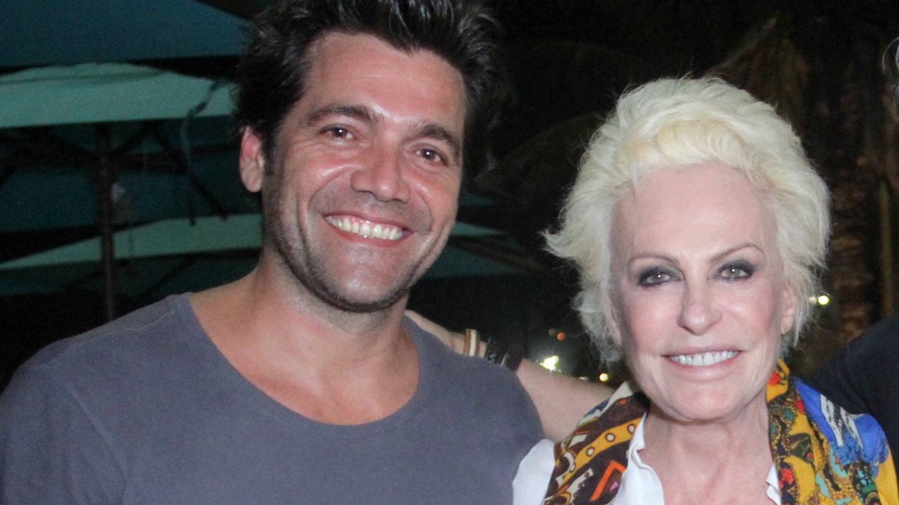 Ana Maria Braga e namorado, o publicitário Rui Gregolim