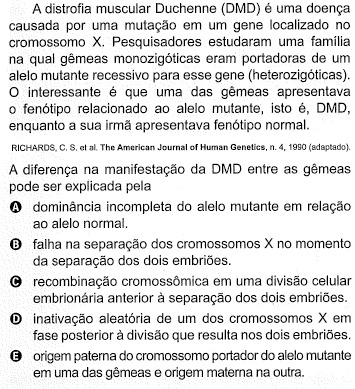 biologia 112 prova rosa