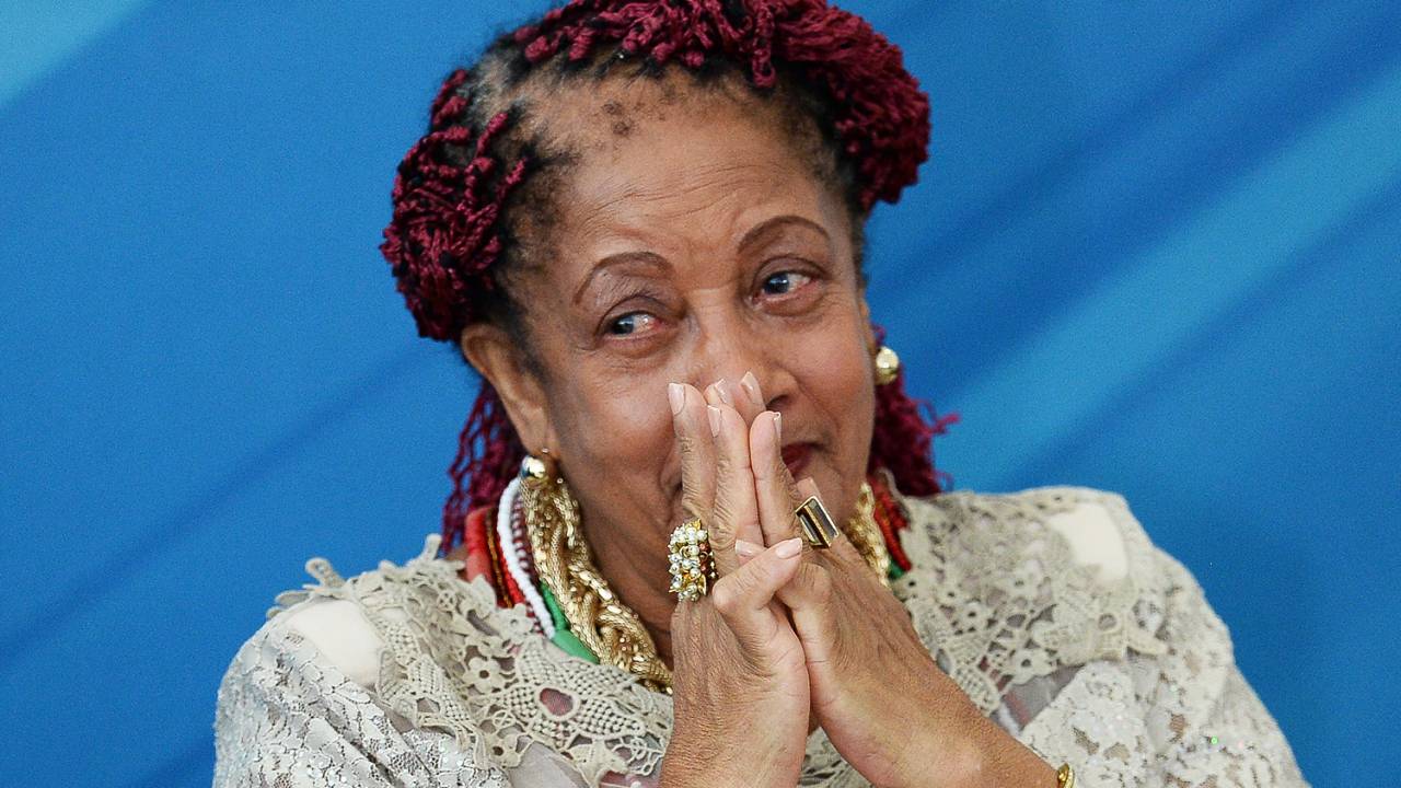 A ministra dos Direitos Humanos, Luislinda Valois, durante cerimônia de posse em Brasília (DF) - 03/02/2017
