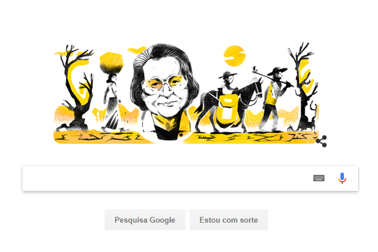 Google tem tributo a Rachel de Queiroz, que faria 107 anos