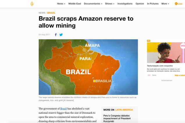 Notícias do Brasil pelo mundo - Aljazeera Notícias do Brasil pelo mundo - Aljazeera
