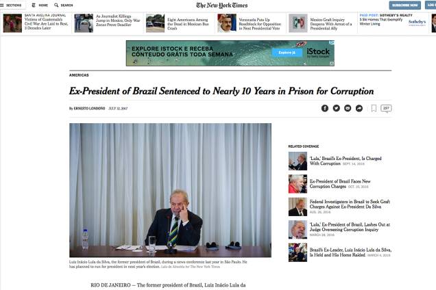 Notícias do Brasil pelo mundo - Ny Times Notícias do Brasil pelo mundo - Ny Times