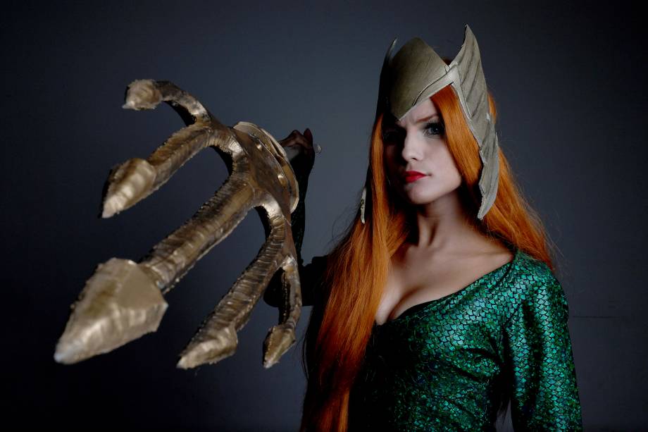 Cosplay da personagem Mera na CCXP 2017, em São Paulo