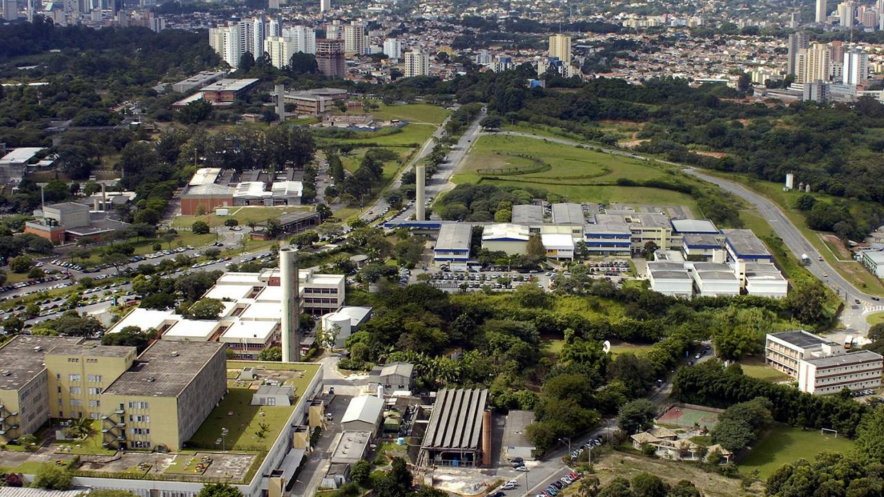 Foto aérea do Campus da Capital (Butantã) - USP