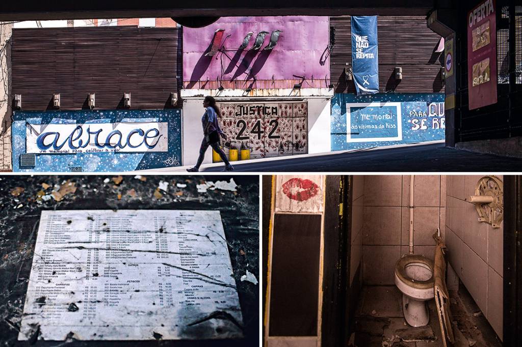 TRISTEZA EM SANTA MARIA – Os moradores que sobem a Rua dos Andradas trocam de calçada quando chegam perto da boate. Um cartaz clama: “Que não se repita”. Lá dentro, persistem os sinais do que não se quer repetir. O banheiro para onde afluíram os jovens guarda nos azulejos e no piso os vestígios do terror. O cardápio preso ao lado do caixa vendia a esperança interrompida de drinques como o sex on the beach