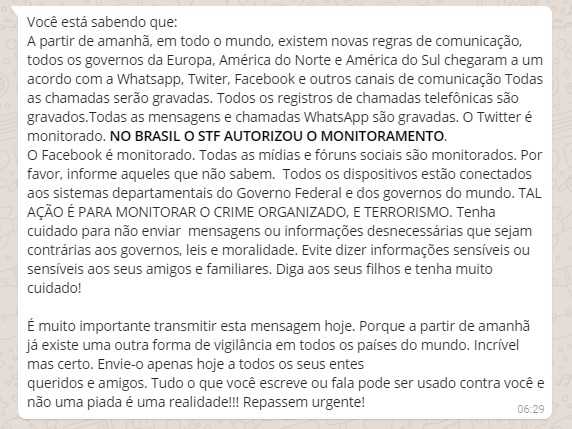 fake news STF