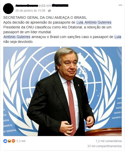 Guterres Facebook