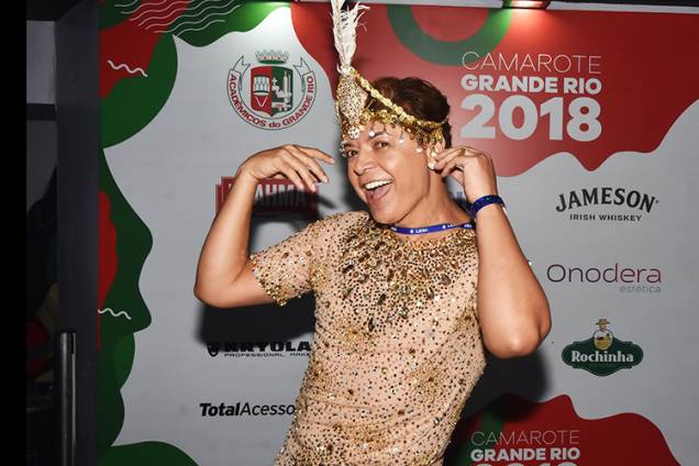 David Brazil posa para foto em camarote no Sambódromo da Marquês de Sapucaí - 11/02/2018 David Brazil posa para foto em camarote no Sambódromo da Marquês de Sapucaí - 11/02/2018