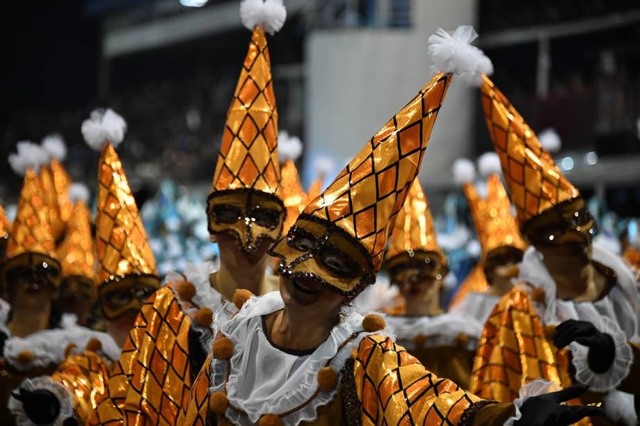 Com o enredo 'O povo, a nobreza real',  a escola de samba Império de Casa Verde desfila no Sambódromo do Anhembi, em São Paulo (SP) - 11/02/2018