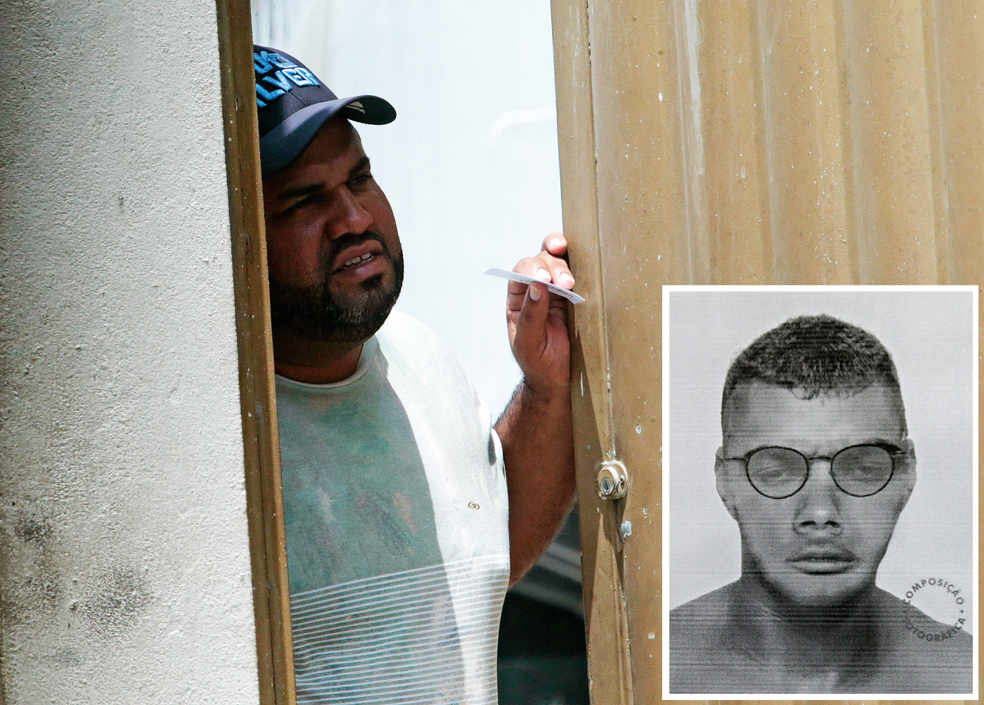 Testemunha &ndash; O vigilante Marcelo dos Santos, que esteve frente a frente com o pistoleiro (no retrato falado): &ldquo;Se eu chegasse &agrave;s 11 horas, eu pegava ele, mas amanh&atilde; eu retorno&rdquo;, ouviu do assassino