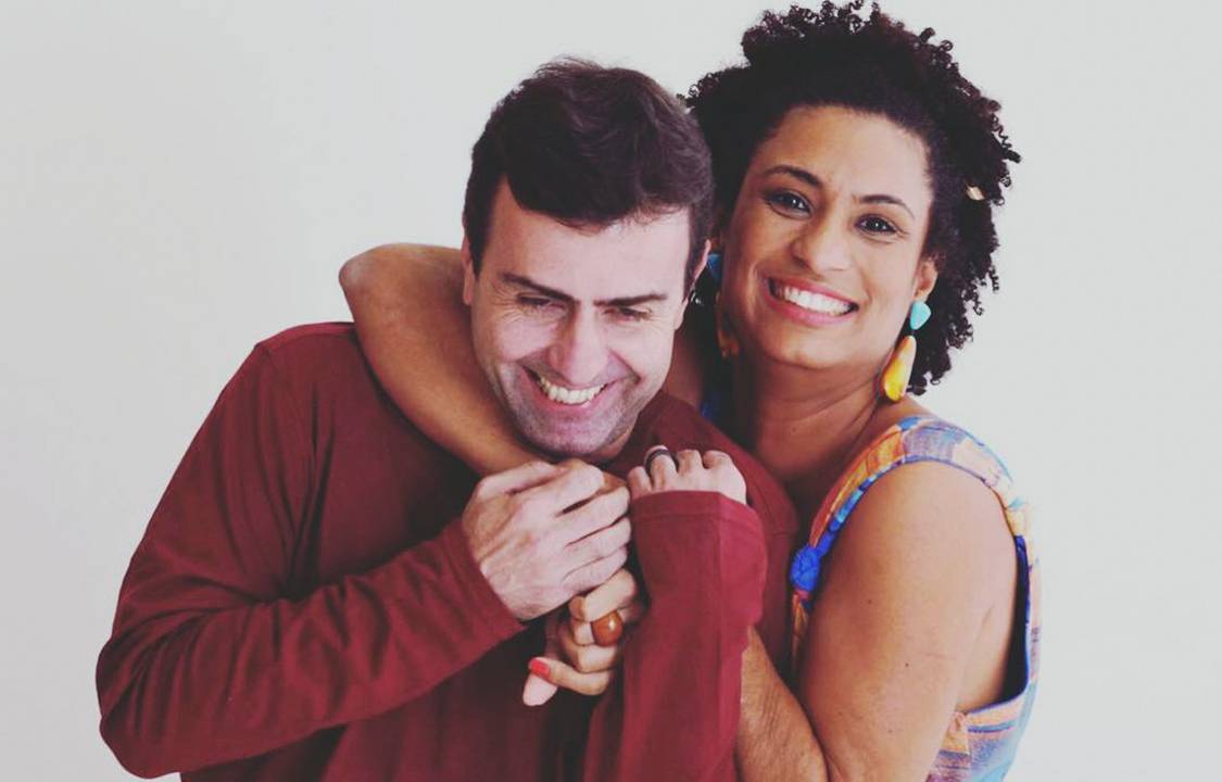 O deputado estadual Marcelo Freixo (PSOL) e a vereadora Marielle Franco