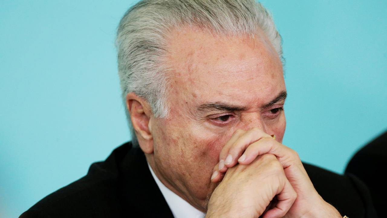 O presidente da República, Michel Temer, participa de cerimônia no Palácio do Planalto, em Brasília (DF) - 21/03/2018