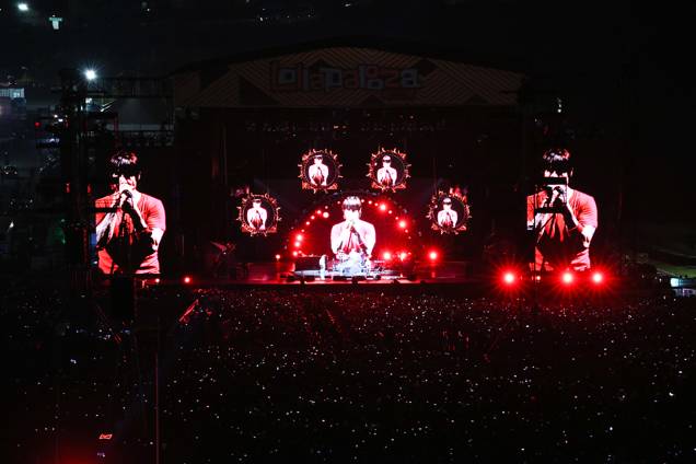 A banda Red Hot Chili Peppers se apresenta no primeiro dia do Lollapalooza 2018, realizado no Autódromo de Interlagos - 23/03/2018 A banda Red Hot Chili Peppers se apresenta no primeiro dia do Lollapalooza 2018, realizado no Autódromo de Interlagos - 23/03/2018
